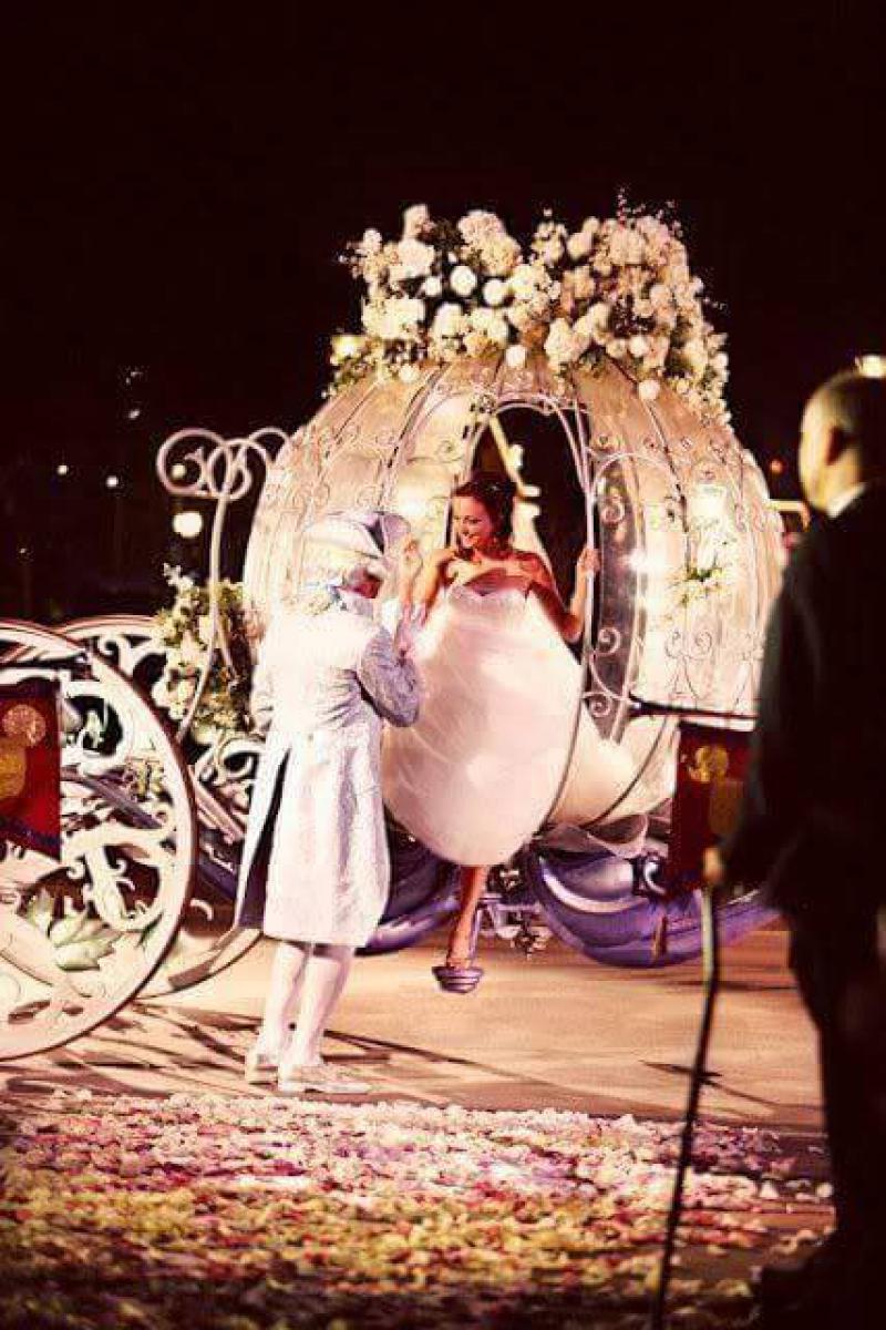 Сказочные свадебные фотографии из Диснейленда. 