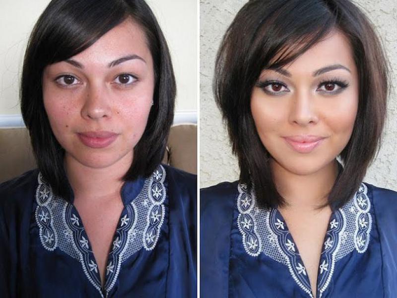 18 немыслимых превращений девушек с помощью макияжа. 