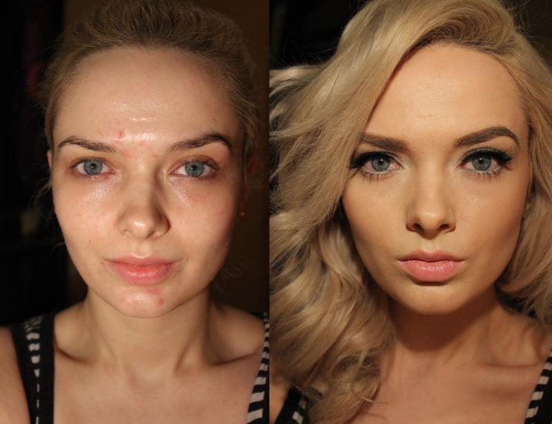 18 немыслимых превращений девушек с помощью макияжа. 