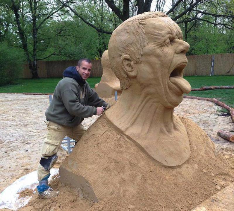 Невероятные скульптуры из песка от Ray Villafane