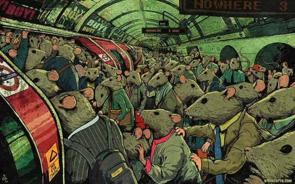 Печальная правда о современном мире в иллюстрациях Стива Каттса